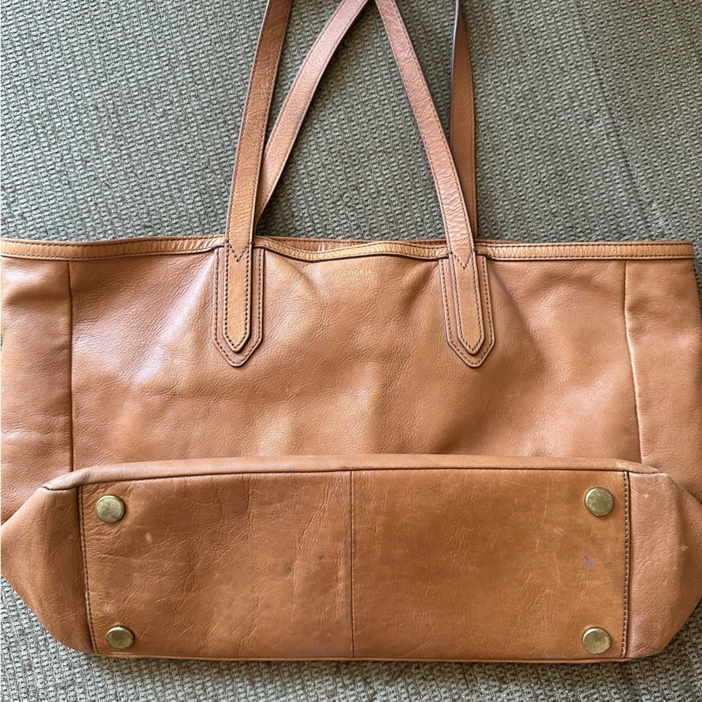 Fossil Leather Tote